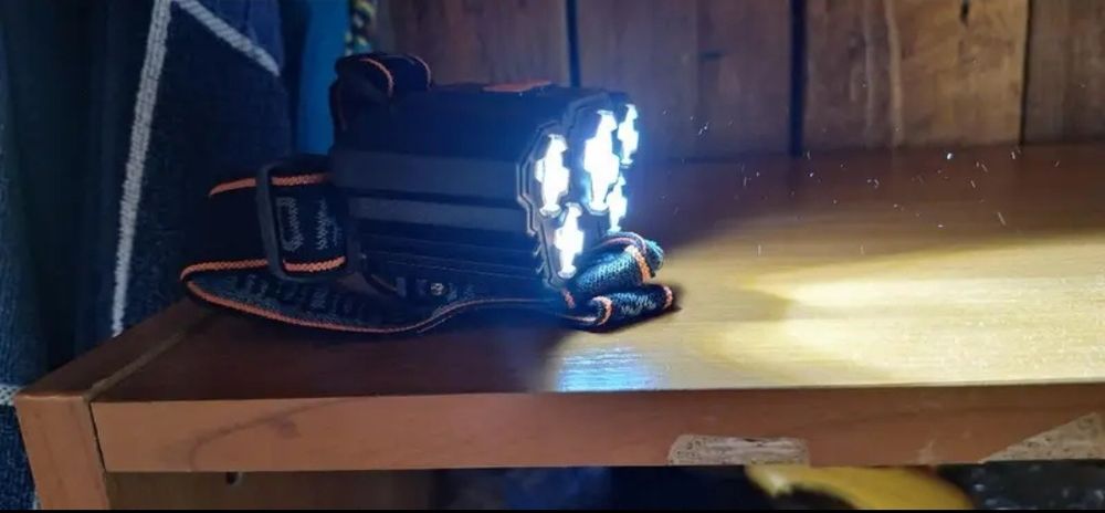 Налобный фонарик светодиодный зарядный аккумуляторный мощный