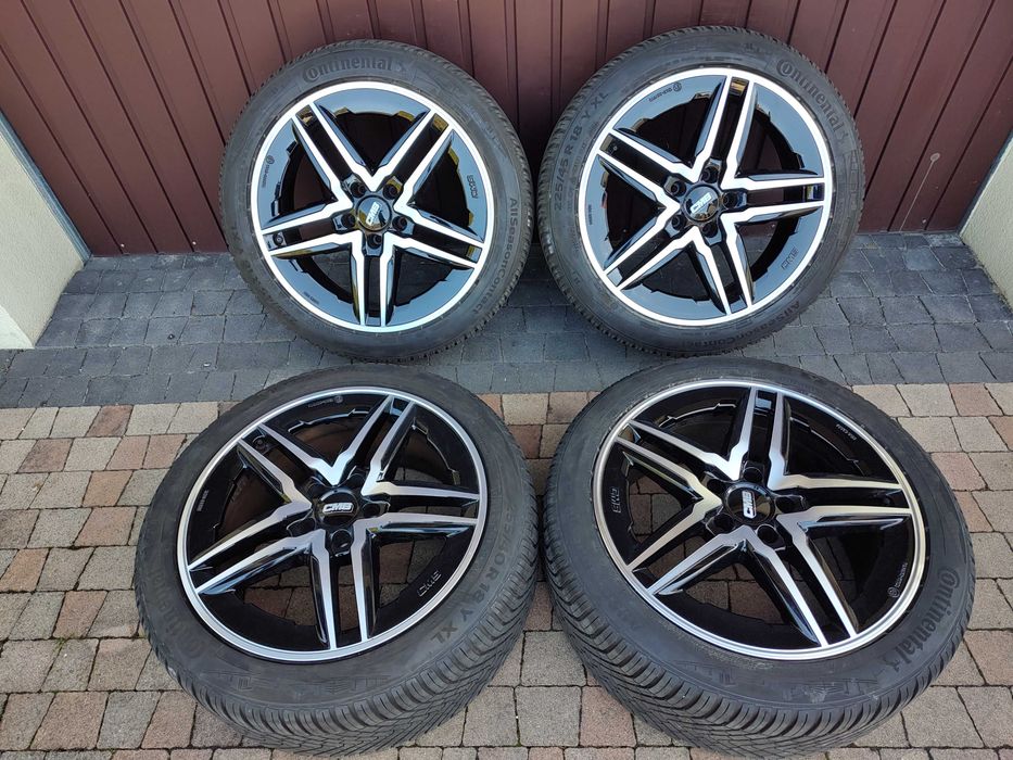 18" Koła Aluminiowe VW AUDI A6 A4 ET-50 5x112 225/45/18 + TPMS - 8 mm
