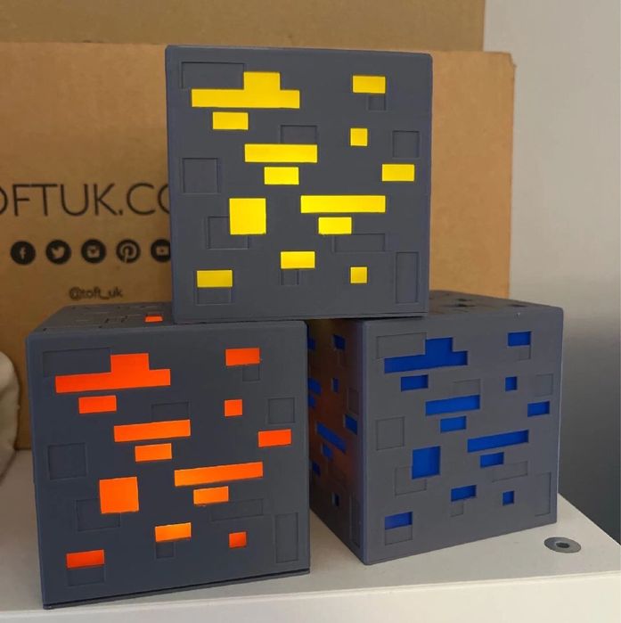 Minecraft лампа  ‼️ для фігурок Kinder Joy LED нічник Майнкрафт