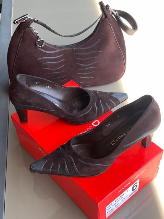 Sapatos nº36 e Mala (conjunto)