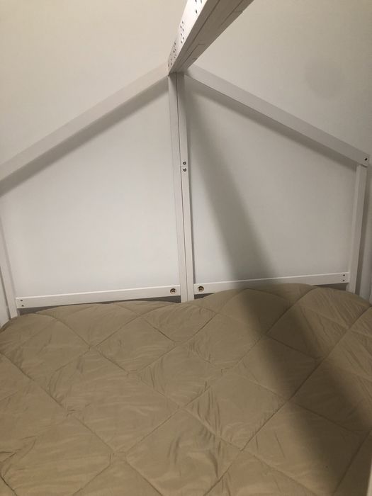 Estrutura de cama infantil 2x(90x190) cm pinho maciço branco