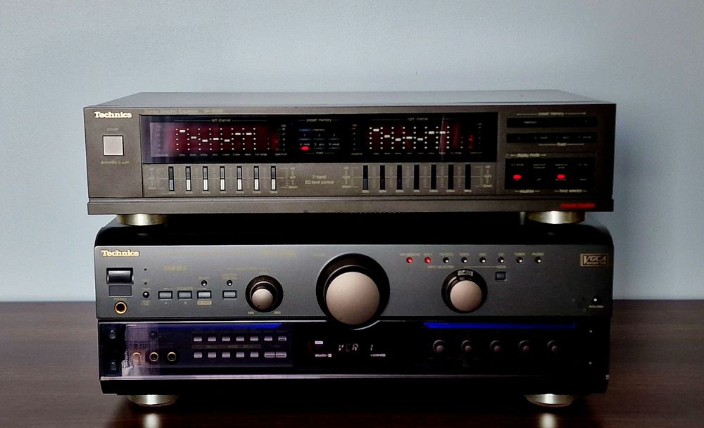 Amplituner Technics SA-AX7, wieża, wzmacniacz, kino domowe, korektor, radio