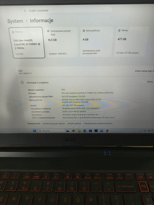 Laptop Acer Nitro