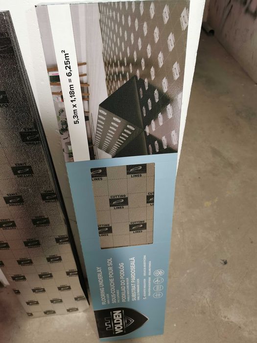 Podkład podłogowy pod panele winylowe Volden XPS LVT pod panele winylowe 1 mm 6,25 m2