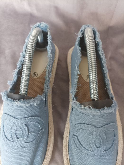 Buty espadryle niebieskie