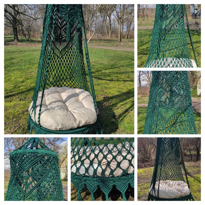 Fotel / huśtawka makrama