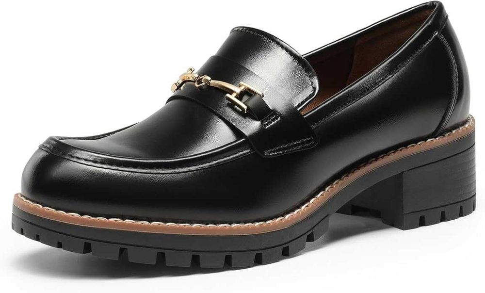 DREAM PAIRS : Buty damskie mokasyny na platformie wsuwane. Rozmiar 38,5 EU - NOWE