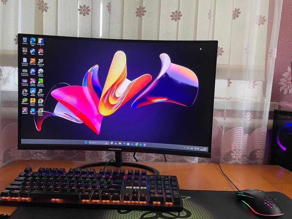 Полный Игровой Сетап:Ryzen 5 5500/B550Aorus Elite/180Hz/Механика Hator