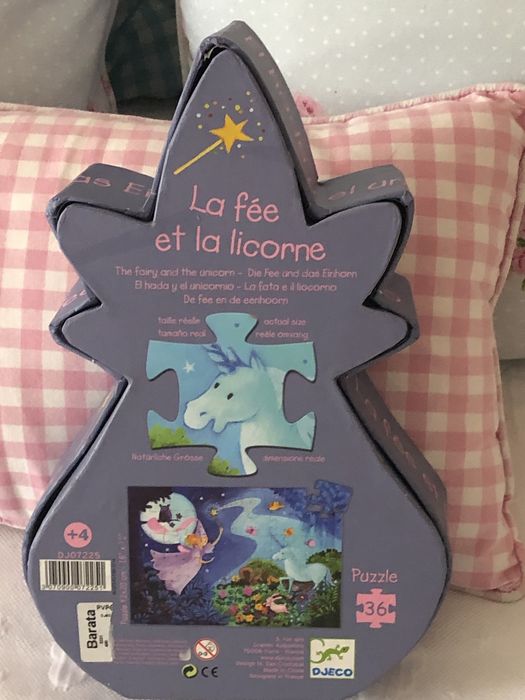 Vende -se puzzle da marca Djeco fada e unicornio - 36 pecas