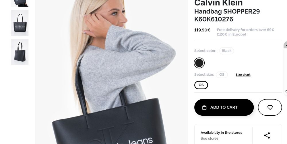 Calvin Klein сумка,шопер Calvin Klein