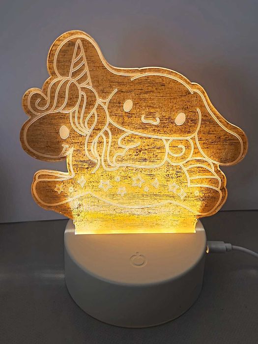 Candeeiro de mesa tricolor Sanrio Cinnamoroll