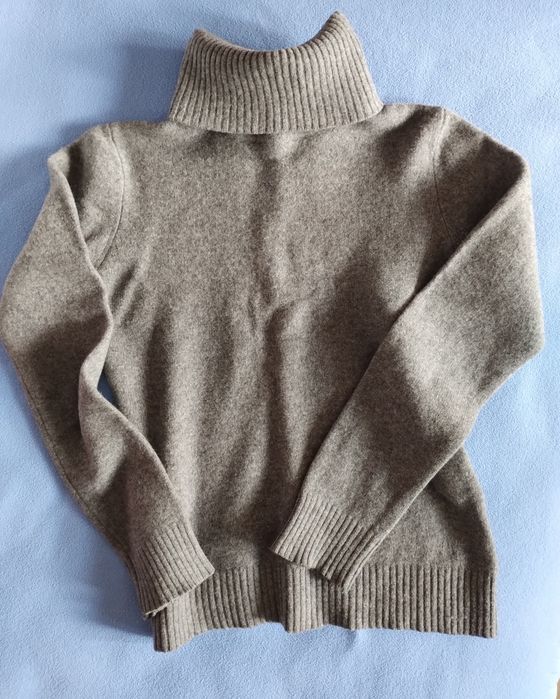 sweter golf damski z wełny szetlandzkiej