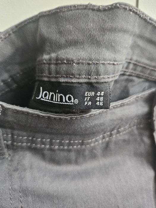 Szara jeansowa spódnica r.44 cargo plus size