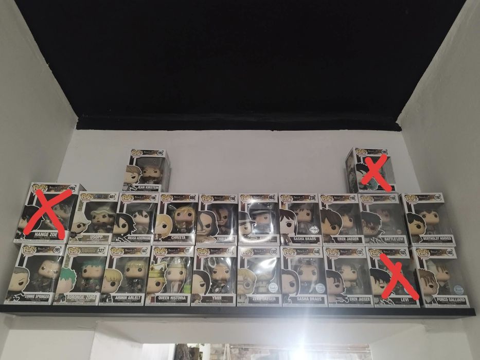 Attack on Titan funko pop Eren Mikasa Sasha Armin Kenny Levi