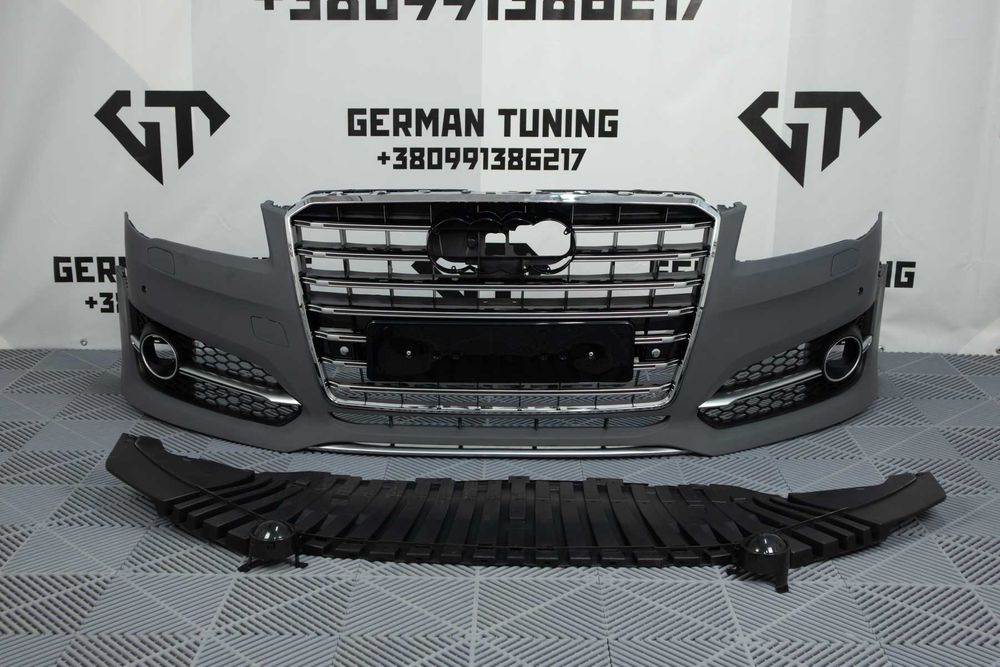 Бампер Audi A8 D4 стиль S8 бампер ауди а8 с8 решітка с лайн бампер
