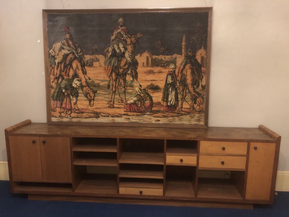 Quadro c/ moldura madeira