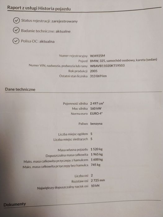 BMW e90-2,5 benzyna. AUTOMAT