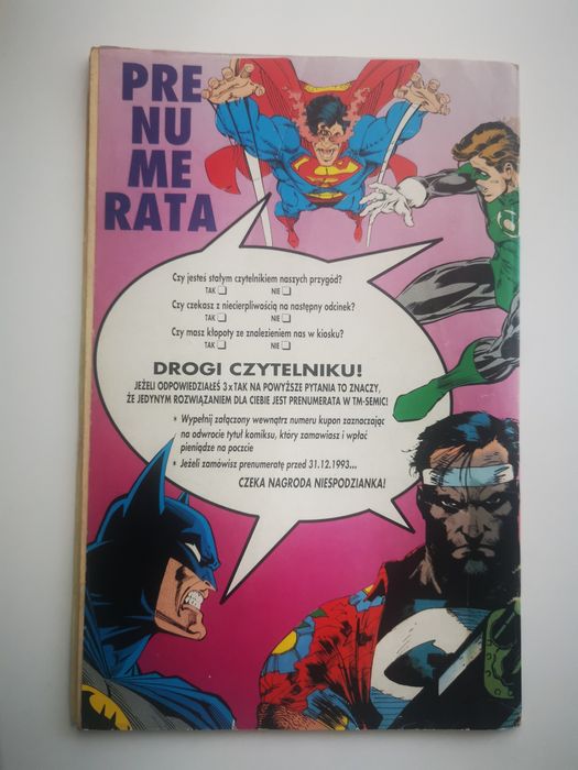 Tm-Semic. Spider-Man 10/93. Poklejony taśmą