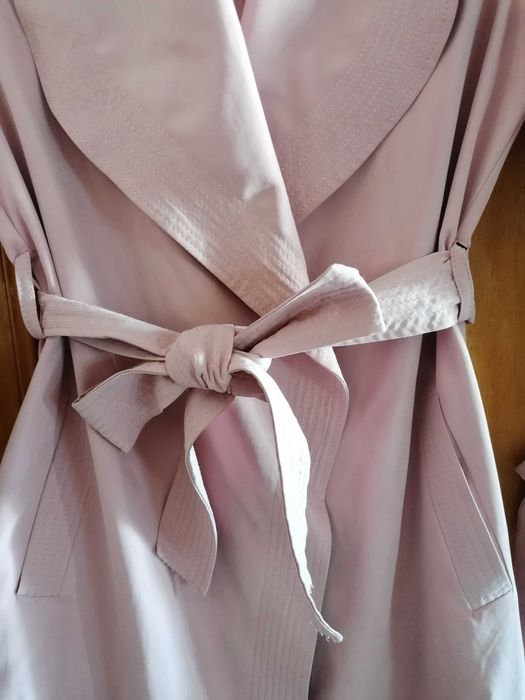 Casaco/gabardine/trench coat rosa