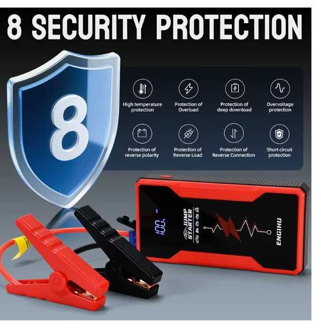 ENGIHU Jump Starter 12 000 mAh | 1200A | 12V | Пуско-зарядний пристрій