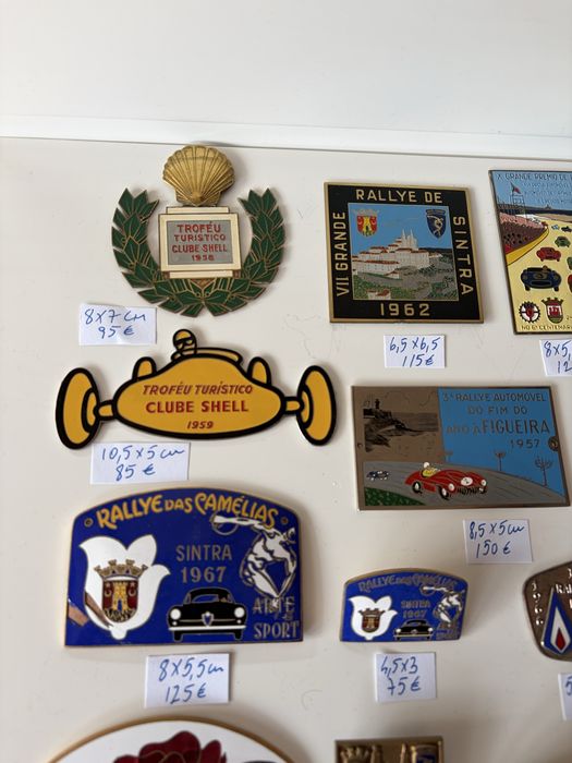 chapas placas rallye classicos automobilia