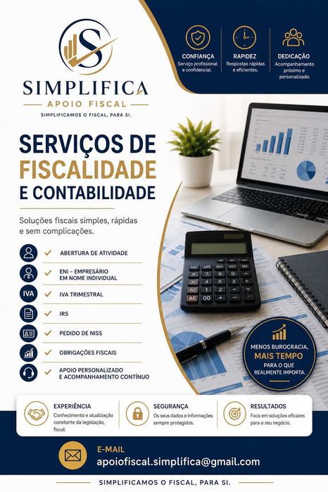 Serviços de Fiscalidade e Contabilidade | IRS • IVA • ENI • NISS