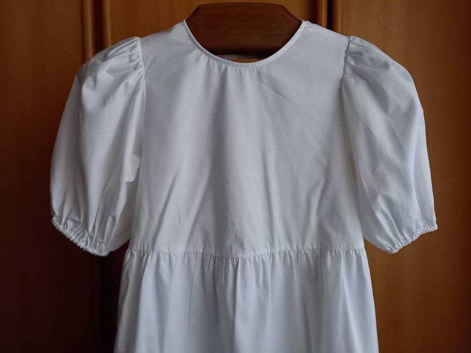 (NOVO C/ ETIQUETA, PORTES GRÁTIS) ZARA - Vestido Curto Costas (Branco)