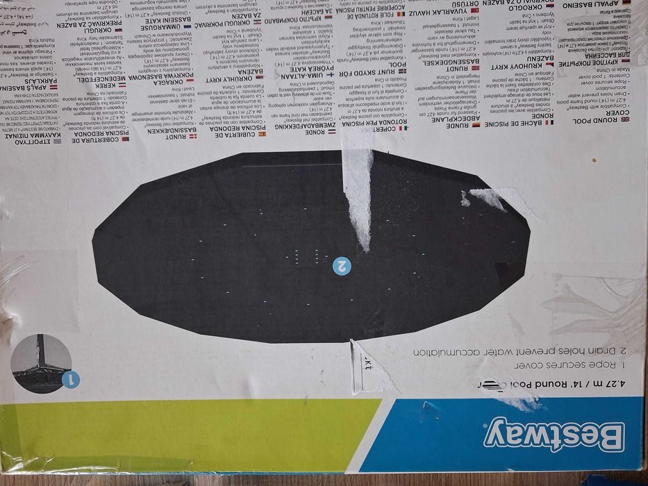 Nowa pokrywa na basen o średnicy 427 cm - Bestway nr 58248