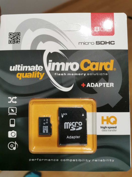 Karta pamięci IMRO microSDHC 8GB - nowa