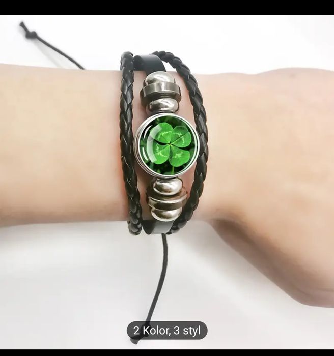 Bransoletka z lisciem koniczyny