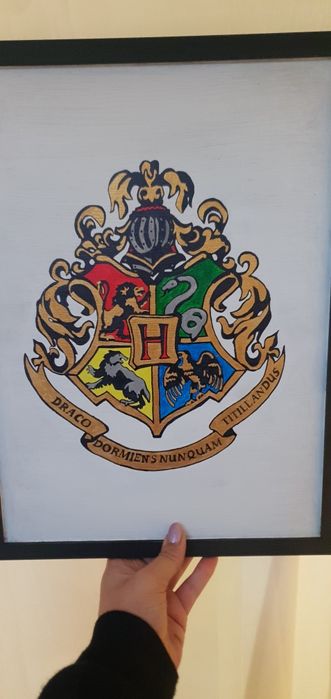 Quadro Harry Potter - Hogwarts Feito à mão