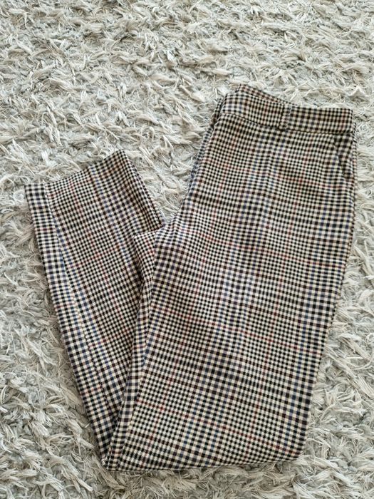 Spodnie w kratę kratkę pepitkę eleganckie tailoring Medicine