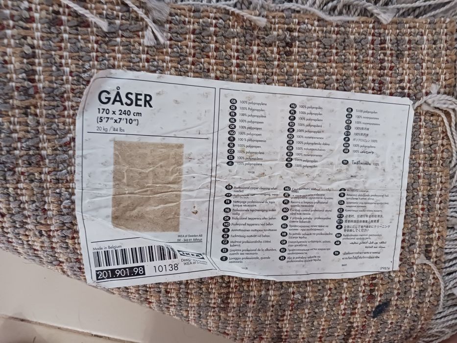 tapete gaser ikea 170 x 240