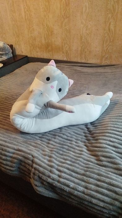 Кот игрушка подушка