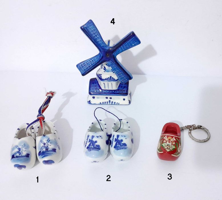 Conjunto de 4 peças (lembranças) da Holanda