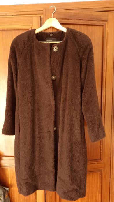 Sobretudo alpaca e lã com cachecol  Purificacion Garcia 40 NOV