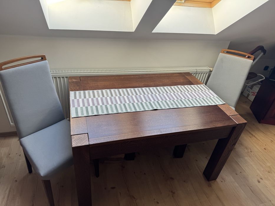 Stół drewno naturalne lity dąb