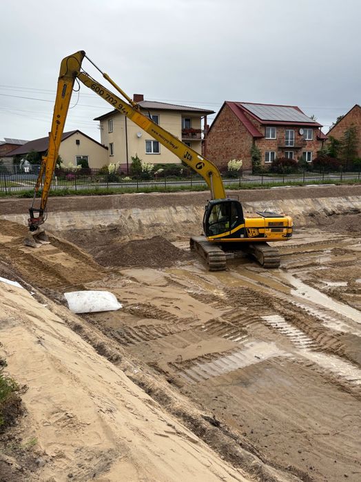 Kopanie stawów / Koparki LONG / odmulanie czyszczenie stawów