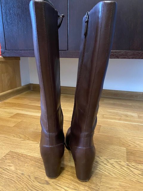 Kozaki damskie ECCO kolor brązowy, rozmiar 37