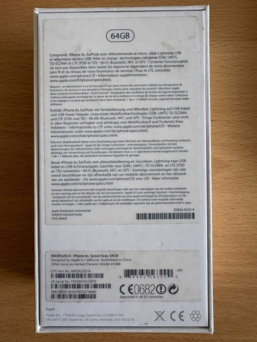 iPhone 6S 64Gb com ecran partido mas completamente funcional desbloqueado