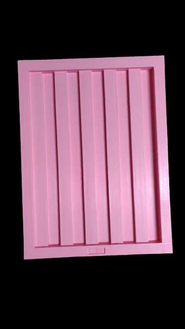 Molde 3d em Silicone "Ripado"