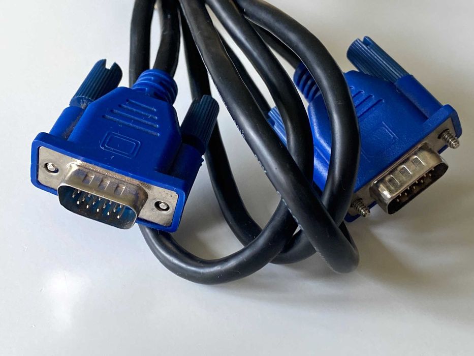 Kabel VGA-VGA video do monitora projektora przewód monitorowy dł. 1,8m