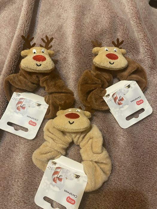 Gumki do włosów świąteczne