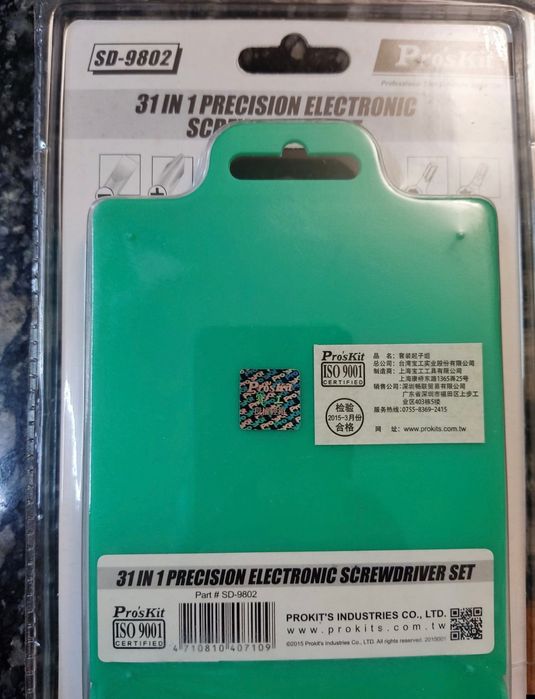 Набір викруток з бітами 30шт Pro'Skit