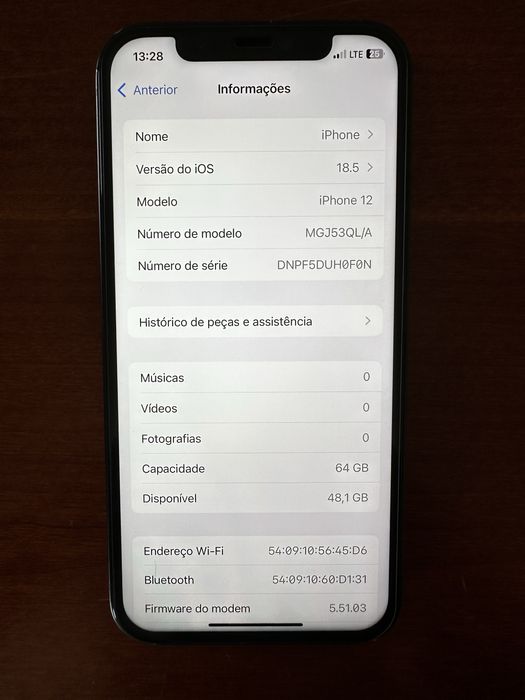 iPhone 12 64GB Preto