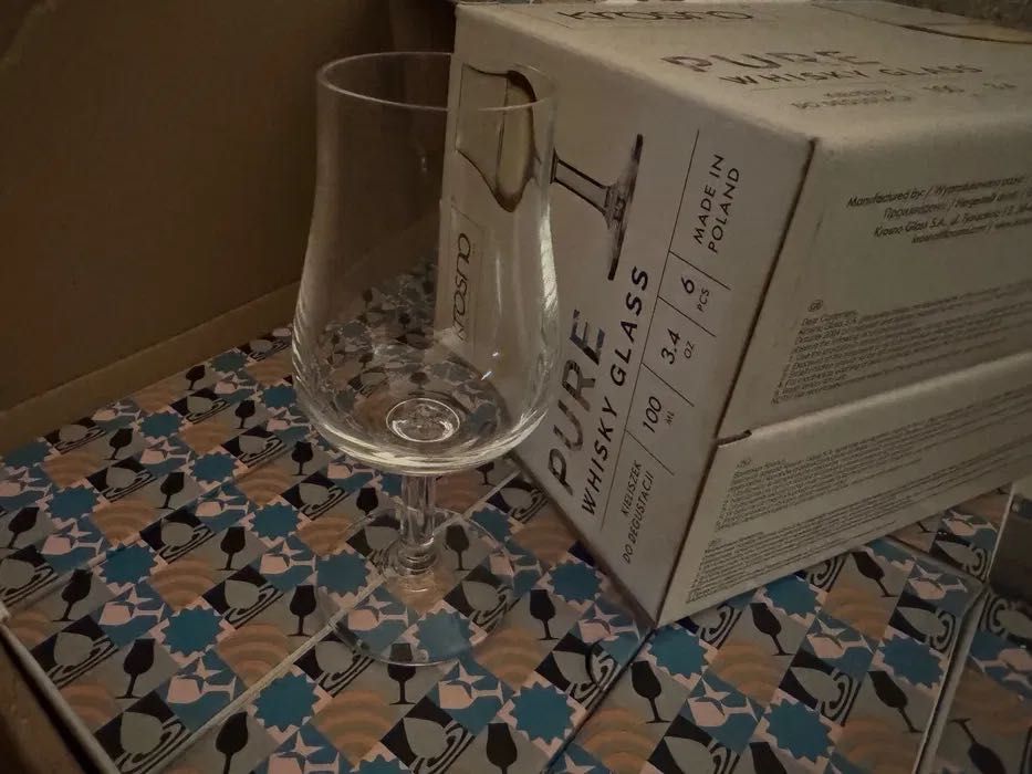 Krosno Kieliszki do degustacji whisky Pure 100 ml, 6 szt. 24 szt. nowe