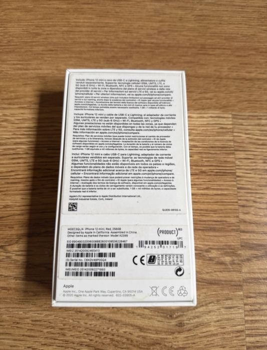 iPhone 12 mini vermelho (+ capa e película)
