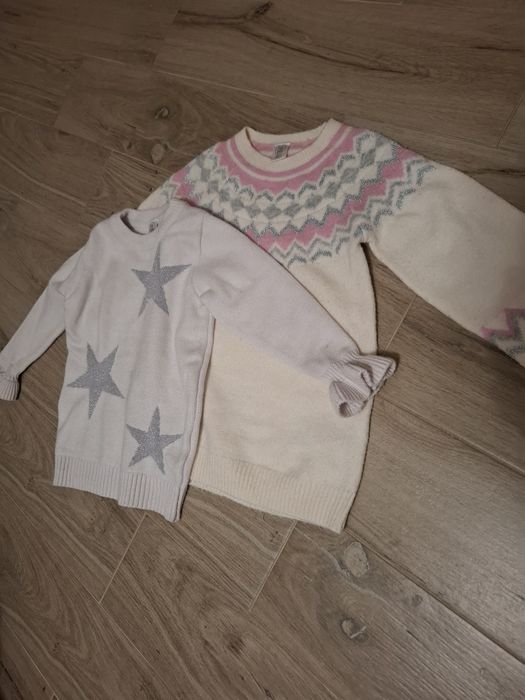 2x Swetry dla dziewczynki