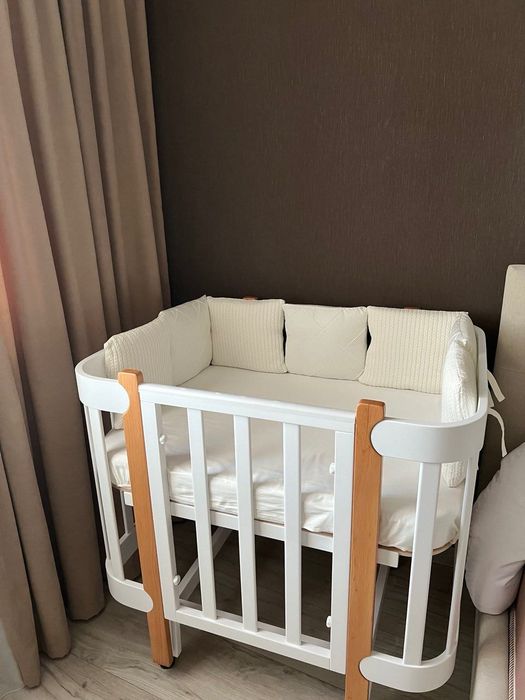 Дитяче ліжечко-люлька Мамо Тато