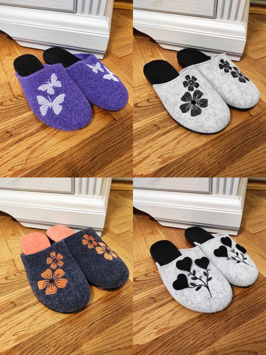 Жіночі Войлочні тапочки домашні  капці  фетрові войлочные повсть 36-41